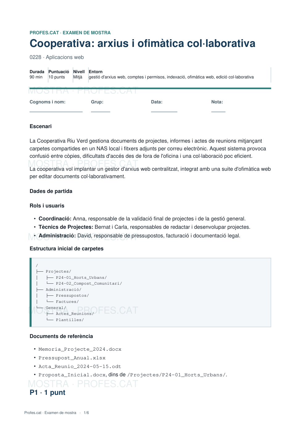 Mostra de Cooperativa: arxius i ofimàtica col·laborativa